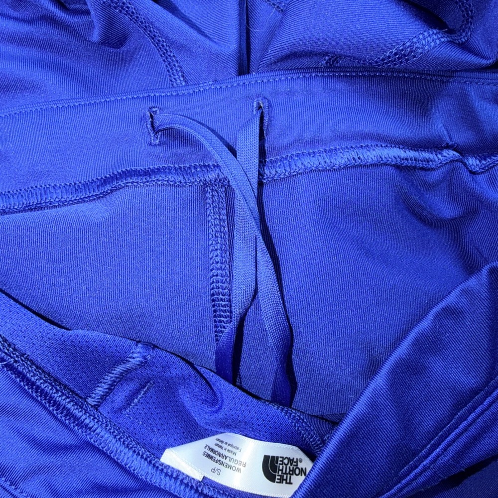 The North Face Womens Blue VaporWick Cropped Running Leggings Capri Pocket Small - Picture 4 of 10